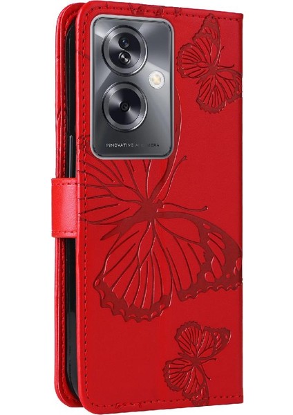 Oppo A79 5g Manyetik Kapak Için Kılıf Pu Deri Darbeye Kapak Kart ile (Yurt Dışından)