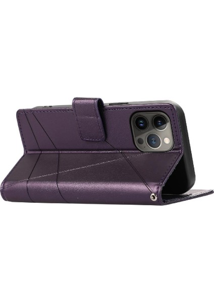 Iphone 13 Için Flip Case Pro Max Üç Kart Yuvaları Darbeye Kickstand (Yurt Dışından)