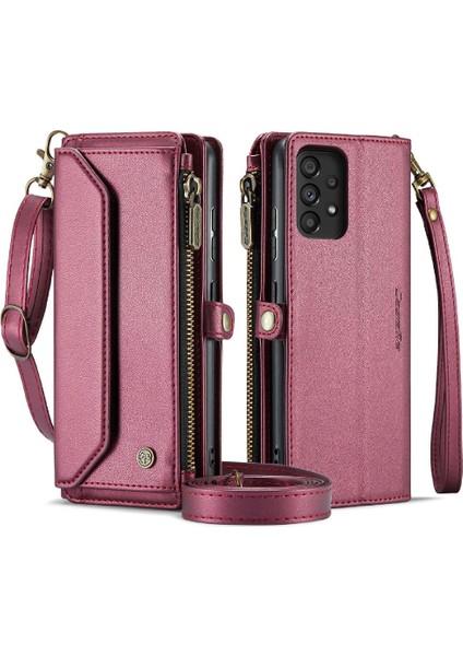 Samsung Galaxy Crossbody 4g/5g Için Crossbody Durumda Rfid Engelleme Fermuar Faturaları Için (Yurt Dışından)