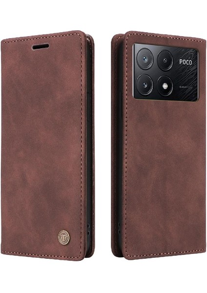 Xiaomi Poco X6 Pro Flip Kapak Için Flip Case Darbeye Deri Kılıf (Yurt Dışından) fiyatları