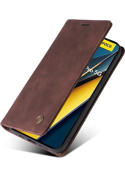 Xiaomi Poco X6 Pro Flip Kapak Için Flip Case Darbeye Deri Kılıf (Yurt Dışından) modelleri