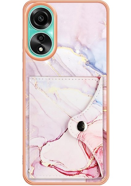 Oppo A78 4g Ince Cüzdan Yumuşak Tpu Tampon Mermer Kart Yuvaları Için Kılıf (Yurt Dışından) indirimleri