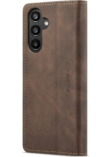 Samsung Galaxy A34 5g Için Flip Case Vintage Pu Deri Cüzdan Kılıf Kartı (Yurt Dışından)