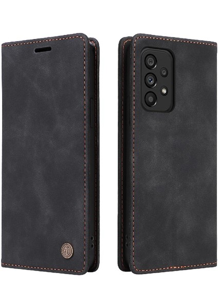 Samsung Galaxy Için Flip Case A53 5g Darbeye Cüzdan Deri Kılıf Basit (Yurt Dışından)