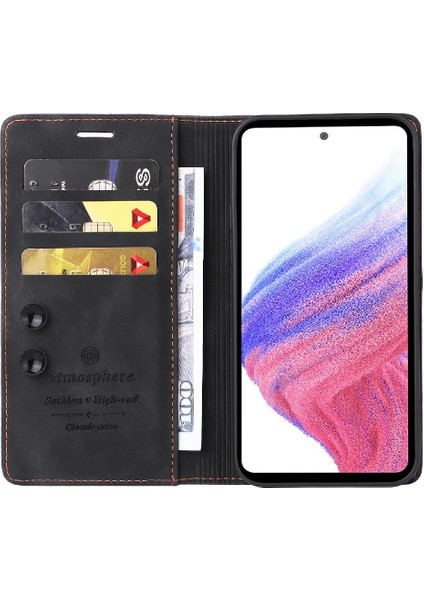Samsung Galaxy Için Flip Case A53 5g Darbeye Cüzdan Deri Kılıf Basit (Yurt Dışından)