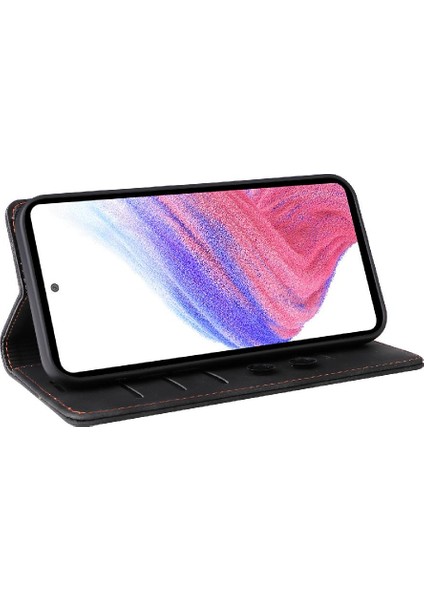Samsung Galaxy Için Flip Case A53 5g Darbeye Cüzdan Deri Kılıf Basit (Yurt Dışından)