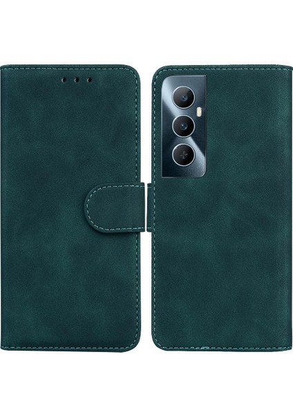Realme C65 4g Için Flip Case Standı Tutucu Kart Yuvası Manyetik Premium Pu (Yurt Dışından)