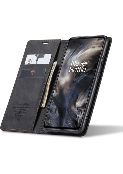 Mays Home Oneplus Nord Vintage Pu Deri Cüzdan Manyetik Kapatma Flip Case (Yurt Dışından)