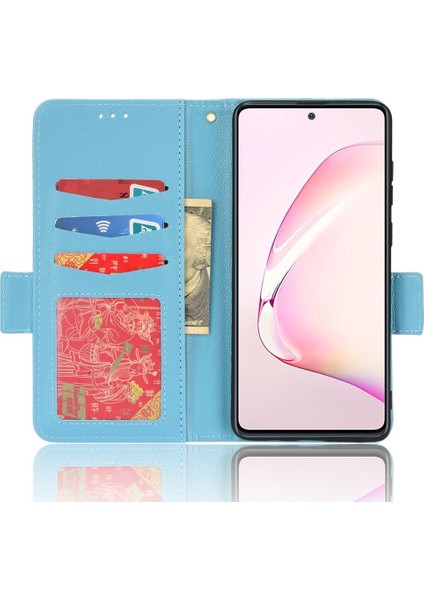 Samsung Galaxy Not 10 Lite Için Kılıf Kart Yuvaları Tutucu Cüzdan Yan Toka (Yurt Dışından)