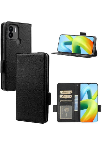 Xiaomi Redmi A1 Artı Manyetik Yan Toka Cüzdan Pu Deri Kart (Yurt Dışından)