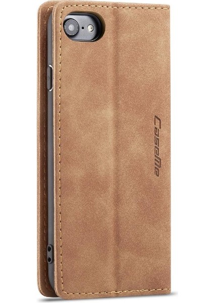 Iphone 7/8 Için Flip Case Manyetik Kapatma Darbeye Vintage Pu Deri (Yurt Dışından)