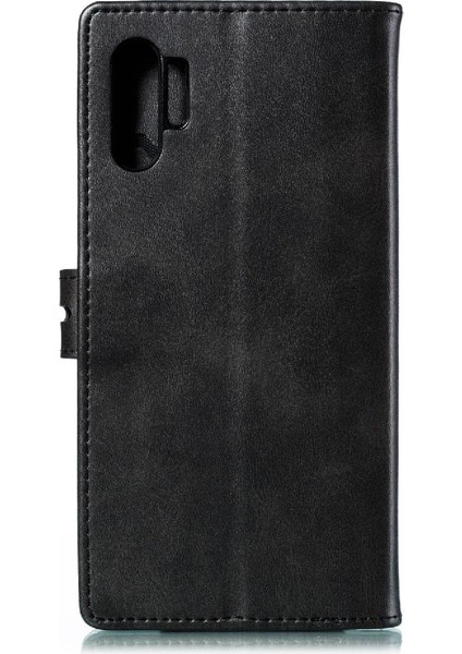 Samsung Galaxy NOTE10 Pius Kickstand Kart Tutucu Manyetik Için Cüzdan Kılıf (Yurt Dışından)