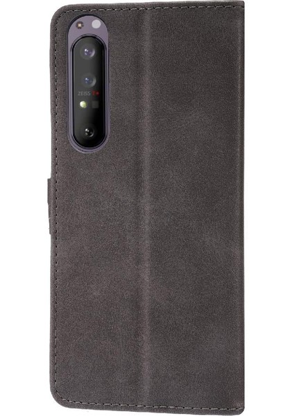 Sony Xperia 1 Iii Için Cüzdan Durumda Tüm Yuvarlak Koruma Kickstand Kabartmalı (Yurt Dışından) indirimleri