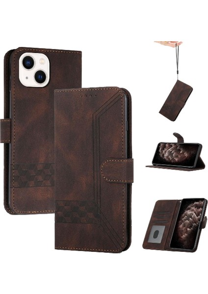 Kullanışlı Stand Özelliği ile iphone 15 Plus Cüzdan Kılıf Pu Deri Kart Kapağı ile Uyumlu (Yurt Dışından)