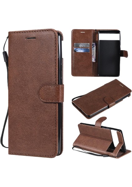 Kart Yuvası Iş Cüzdan Telefon Kılıfı ile Google Piksel 6 Için Flip Case (Yurt Dışından)