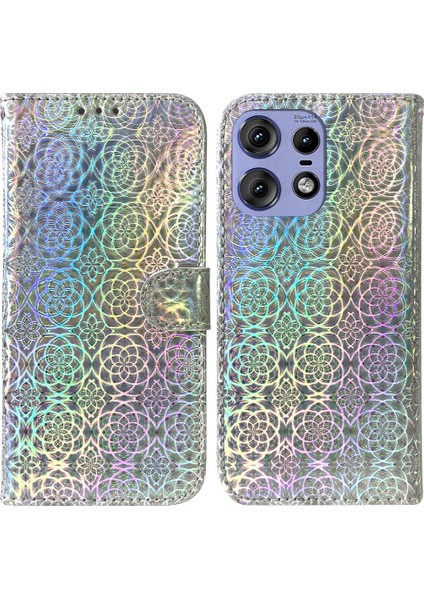Motorola Moto Kenar 50 Pro Premium Pu Deri Cüzdan Kılıf Için Flip Case (Yurt Dışından)