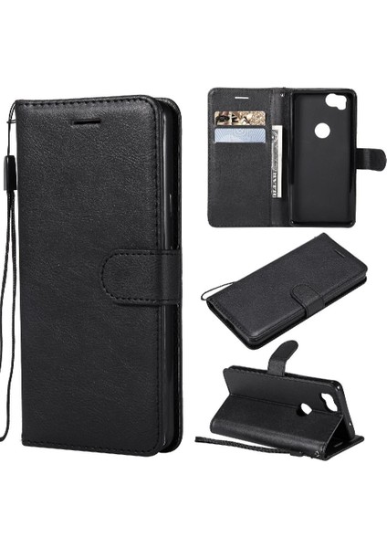 Kart Yuvası Klasik Düz Renk Yüksek Telefon ile Google Piksel 2 Için Flip Case (Yurt Dışından)