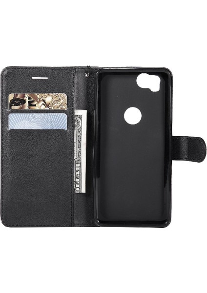 Kart Yuvası Klasik Düz Renk Yüksek Telefon ile Google Piksel 2 Için Flip Case (Yurt Dışından)