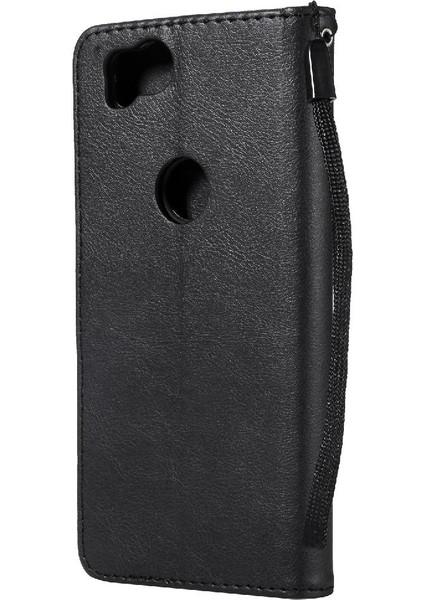 Kart Yuvası Klasik Düz Renk Yüksek Telefon ile Google Piksel 2 Için Flip Case (Yurt Dışından)
