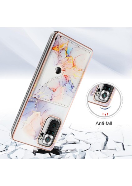 Xiaomi Redmi Not 10 Pro/pro Max Kart Yuvaları Mermer Ince Cüzdan (Yurt Dışından)