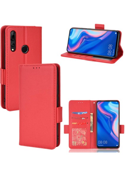 Huawei P Akıllı Z Pu Deri Kart Yuvaları Tutucu Yan Toka Cüzdan (Yurt Dışından)
