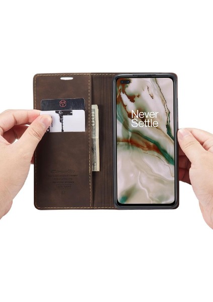 Oneplus Nord Vintage Pu Deri Cüzdan Manyetik Kapatma Flip Case (Yurt Dışından) fiyatları