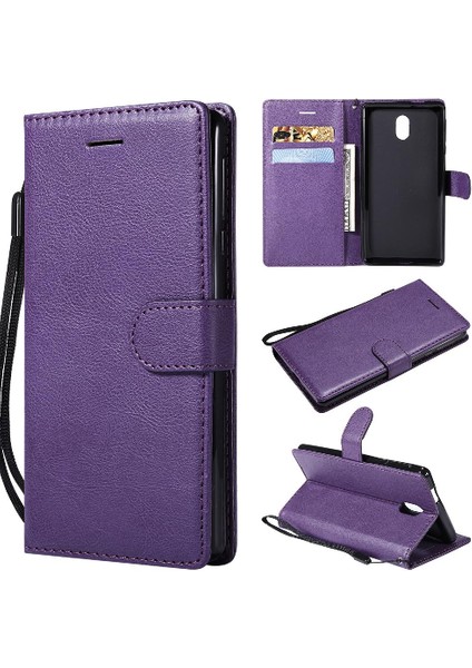 Kart Yuvası ile Nokia 3 Için Flip Case Yüksek Kaliteli Deri Iş Cüzdan (Yurt Dışından)
