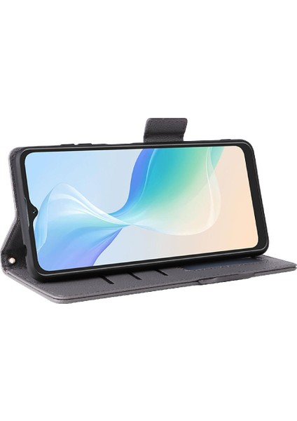 Blackview Oscal C30/C30 Pro Pu Deri Manyetik Yan Toka Kartı Için Kılıf (Yurt Dışından)