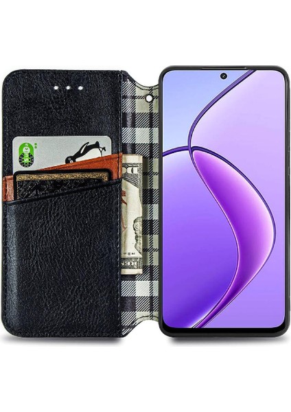 Realme 12 5g Flip Kapak Için Kılıf Zarif Iş Cüzdan Fonksiyon Vaka (Yurt Dışından) fırsatları