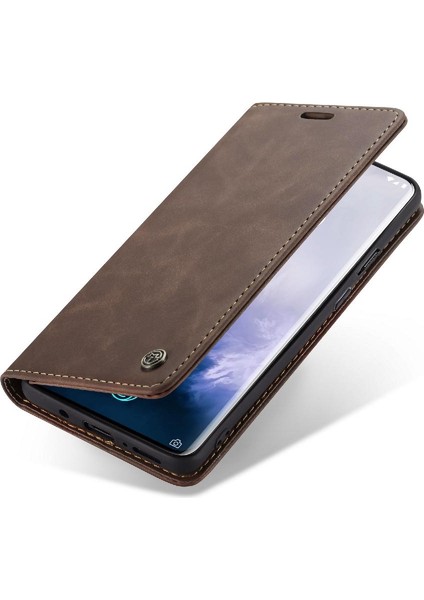 Oneplus 7 Için Flip Case Pro Kılıf Kart Yuvası Kickstand Flip Folio Kitap Pu (Yurt Dışından)