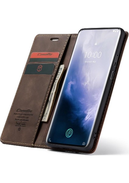 Oneplus 7 Için Flip Case Pro Kılıf Kart Yuvası Kickstand Flip Folio Kitap Pu (Yurt Dışından)