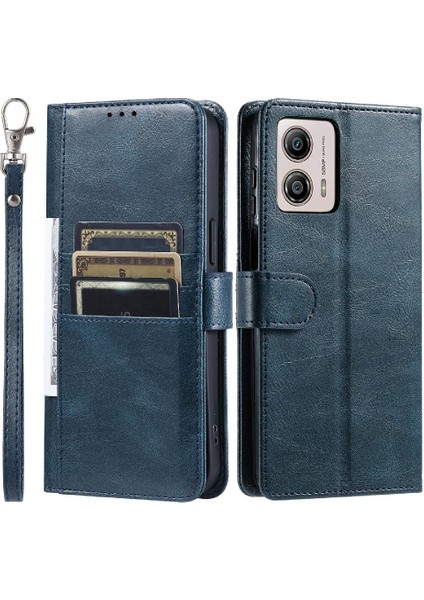 Motorola Moto G54 5g Kickstand Pu Deri 6 Kart Yuvaları Için Flip Case (Yurt Dışından)