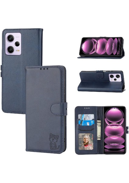 Cüzdan Durumda Xiaomi Redmi Için Not 12 4g Kickstand Manyetik Kapatma Tüm (Yurt Dışından)