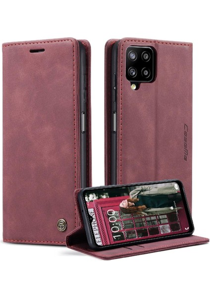 Mays Home Samsung Galaxy A12 5g Manyetik Kapatma Darbeye Vintage Pu Için Flip Case (Yurt Dışından)