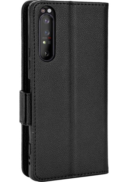 Sony Xperia 1 Ii Için Kılıf Manyetik Pu Deri Yan Toka Kart Yuvaları (Yurt Dışından)