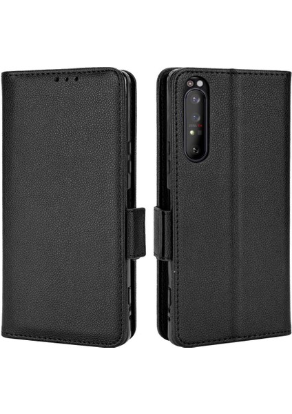 Sony Xperia 1 Ii Için Kılıf Manyetik Pu Deri Yan Toka Kart Yuvaları (Yurt Dışından)