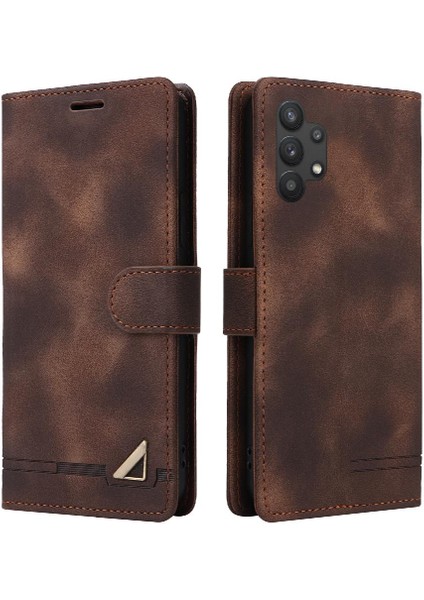Samsung Galaxy A32 5g Darbeye Dayanıklı Kapak Kapak Basit Iş Için Flip Case (Yurt Dışından)