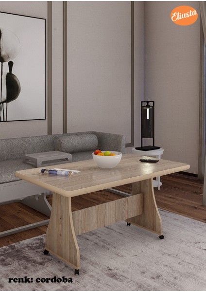 Tekerlekli Mdf Masa %100 Mdf Orta Sehpa Salon Sehpa indirimleri