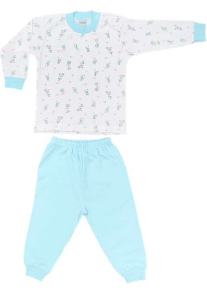 Bebe Bisikletli Bebek Pijama Takımı 2218