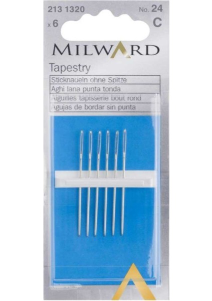 Milward 24 No Iğne Oyası Iğnesi ve Etamin Kanaviçe Iğnesi Çelik Iğne