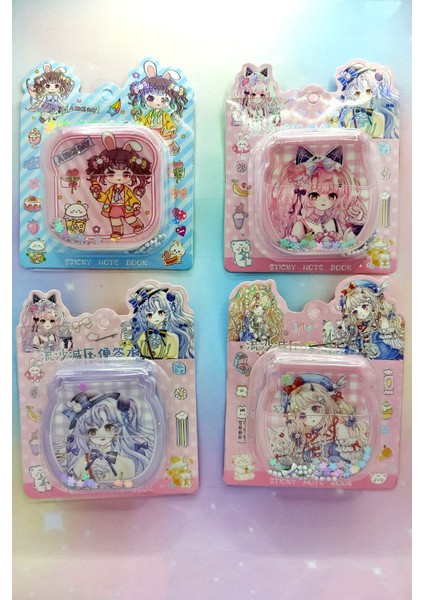 Sulu Pullu Anahtarlıklı Not Defteri (7x7 Cm) - Turuncu Saçlı Anime indirimleri