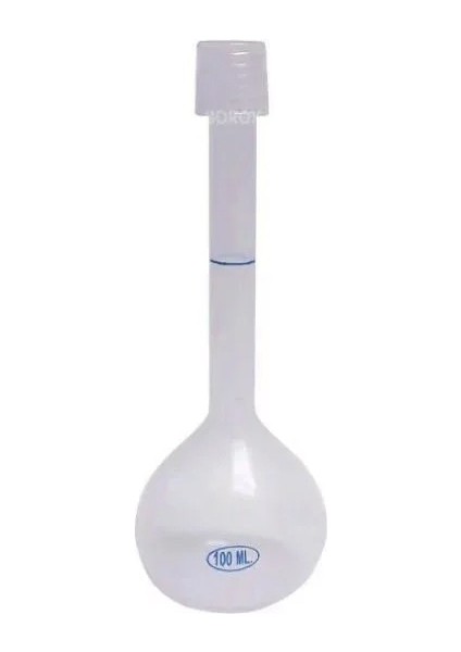 Plastik Balon Joje 100 ml Plastik Kapaklı Volumetrik Flask Yüksek Dayanıklı Sızdırmaz Kapak