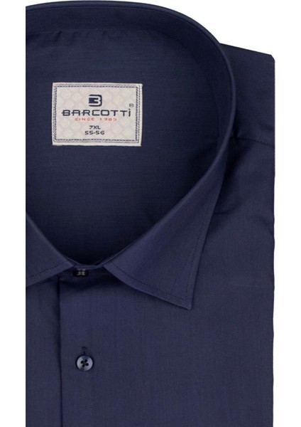 Erkek Büyük Beden 118-191 Kilo Arası Için Uygun Cepli Klasik Gömlek Lacivert modelleri