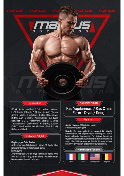 Bcaa x Series 4.1.1 500 G Portakal Aromalı