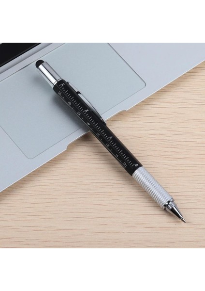 6 Fonksiyonlu Kalem Su Terazisi Tornavida Cetvel Dokunmatik