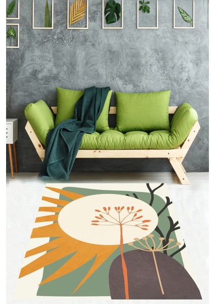 Bohem Iskandinav Stil Soyut Desen Yıkanabilir Kaymaz Taban Leke Tutmaz Salon Halısı Yolluk fiyatları