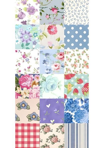 Patchwork Kırkyama Desenli Güllü Yıkanabilir Kaymaz Taban Leke Tutmaz Salon Halısı Yoluk
