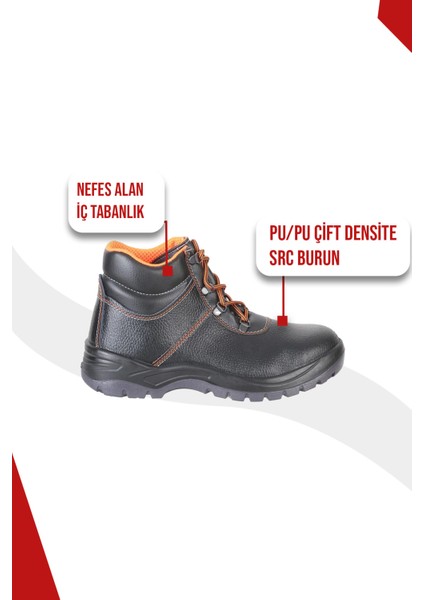 023 S2 Baskılı Deri Çelik Burun Iş Botu fiyatları