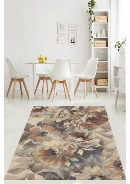 Vintage Gül Çiçek Modern Yıkanabilir Kaymaz Taban Leke Tutmaz Salon Halısı fiyatları