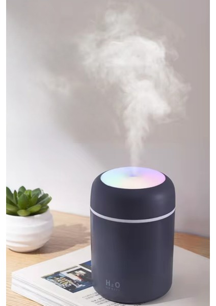 Ekru Cep 300ML Ultrasonik Hava Nemlendirici Buhar Makinesi ve Aroma Difüzörü